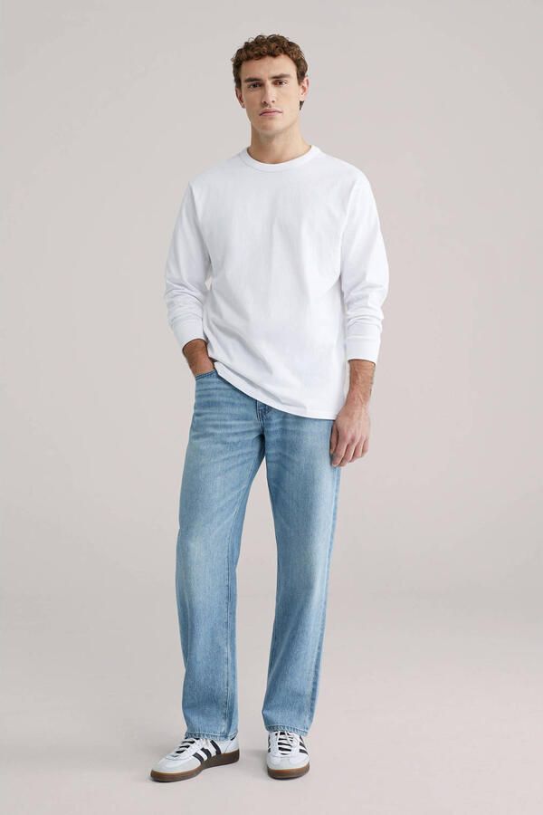 WE Fashion relaxed jeans light blue denim - Foto 3