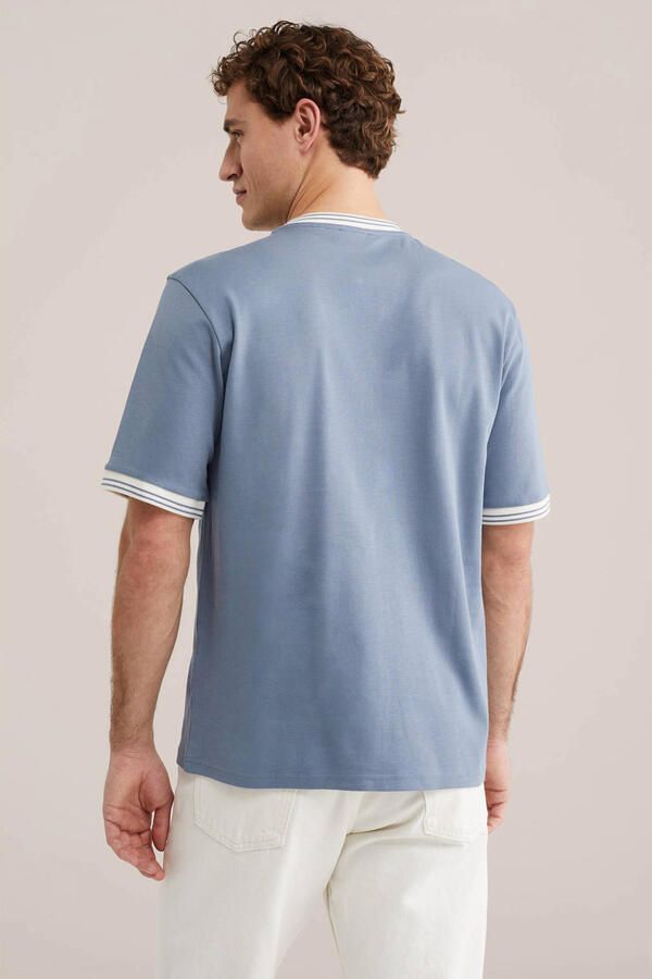 WE Fashion relaxed T-shirt blauw - Foto 2