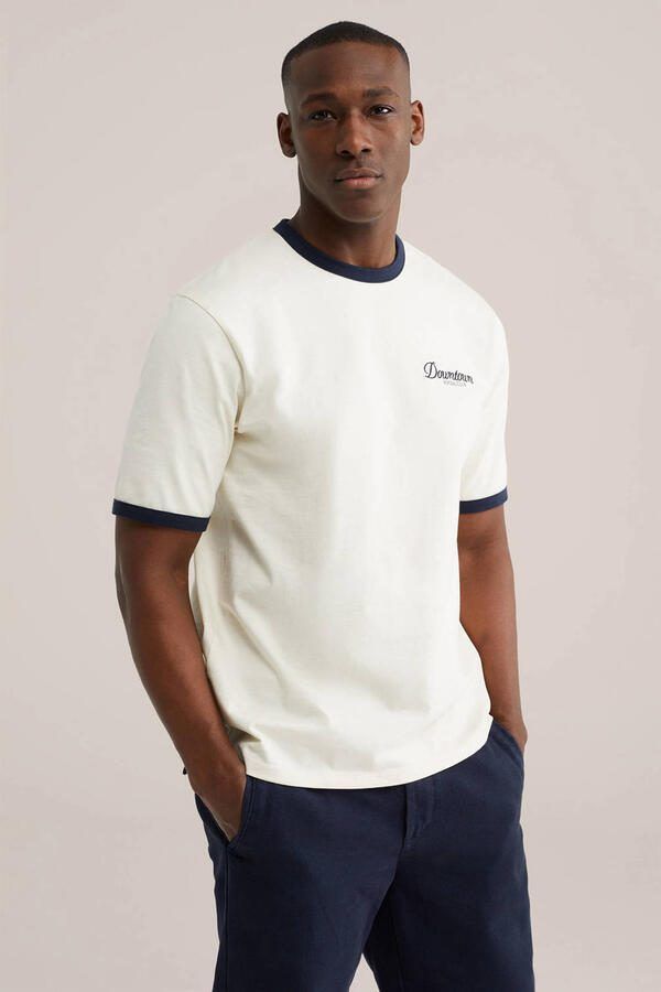 WE Fashion relaxed T-shirt ecru