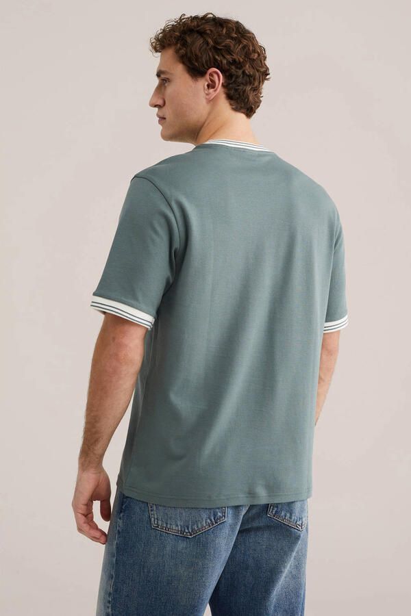 WE Fashion relaxed T-shirt groen - Foto 3
