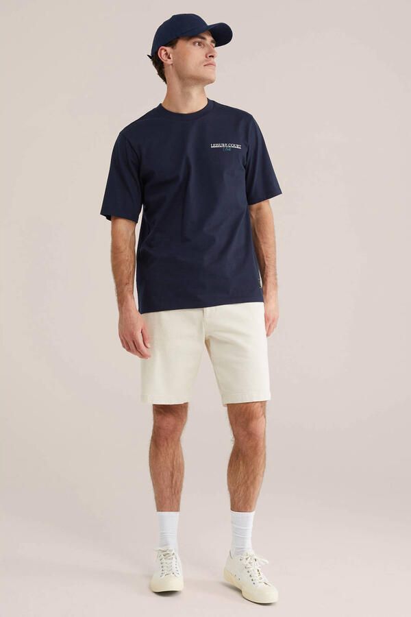 WE Fashion relaxed T-shirt met backprint donkerblauw - Foto 3