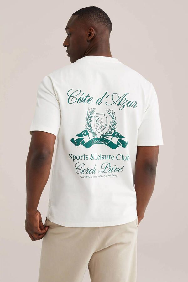 WE Fashion relaxed T-shirt met backprint ecru - Foto 2