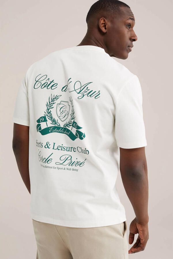 WE Fashion relaxed T-shirt met backprint ecru - Foto 3
