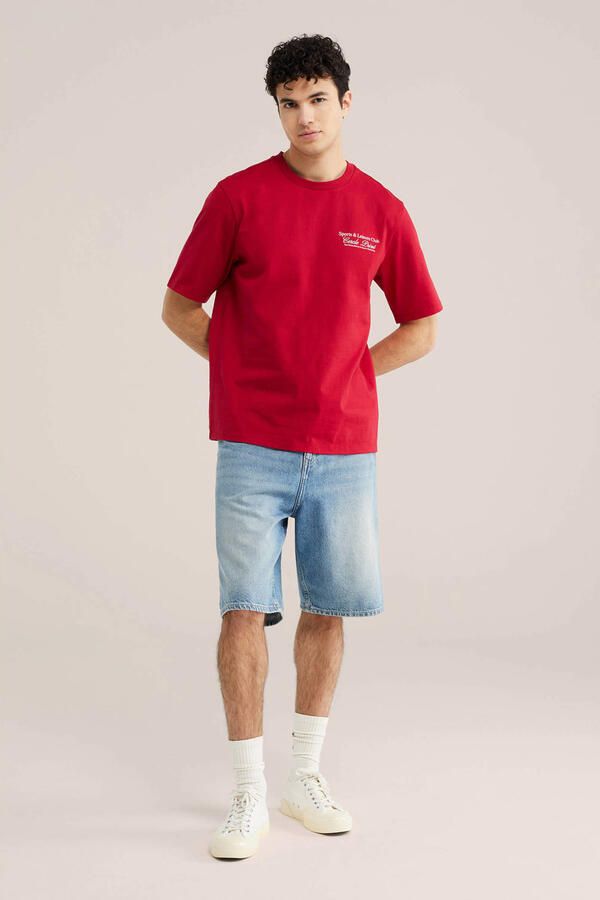 WE Fashion relaxed T-shirt rood - Foto 2