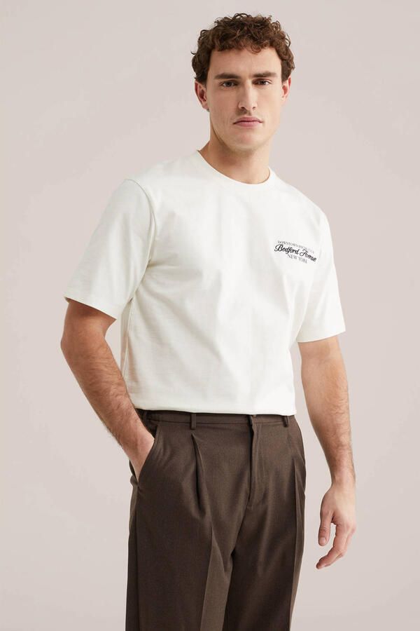 WE Fashion relaxed T-shirt wit