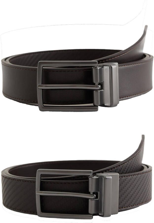 WE Fashion reversible riem zwart bruin
