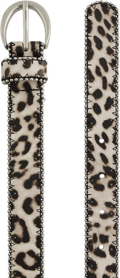 WE Fashion riem met panterprint beige - Foto 2