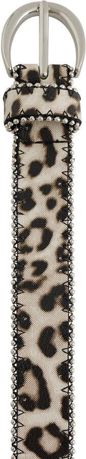 WE Fashion riem met panterprint beige - Foto 3