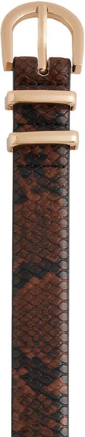 WE Fashion riem met slangenprint bruin - Foto 3