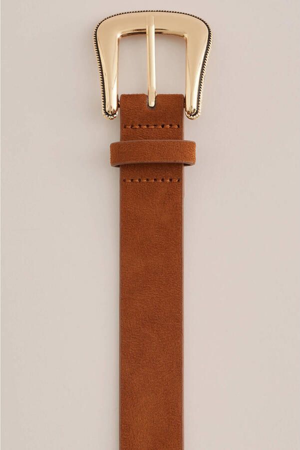 WE Fashion riem met studs bruin - Foto 3