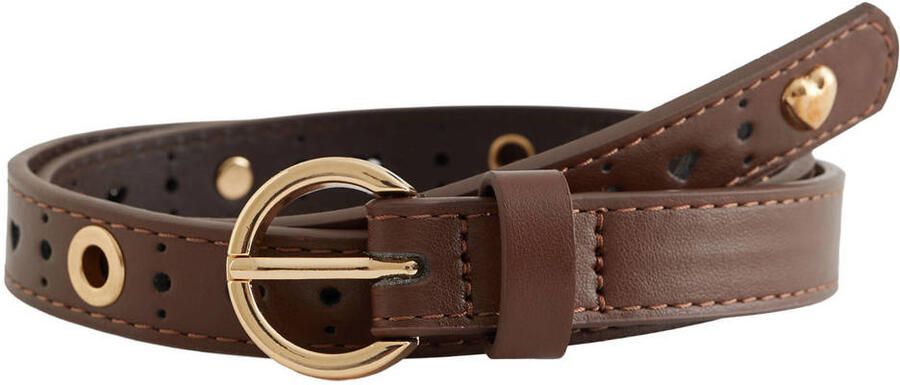 WE Fashion riem met studs bruin