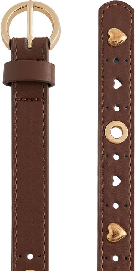 WE Fashion riem met studs bruin - Foto 2
