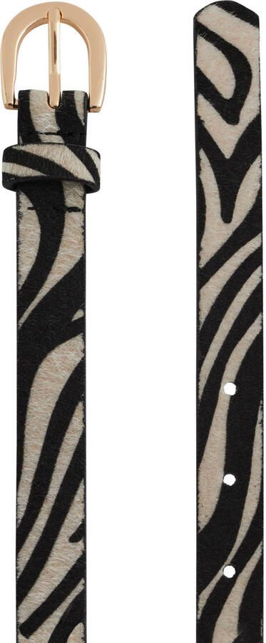 WE Fashion riem zebraprint zwart ecru - Foto 2