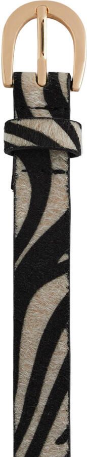 WE Fashion riem zebraprint zwart ecru - Foto 3
