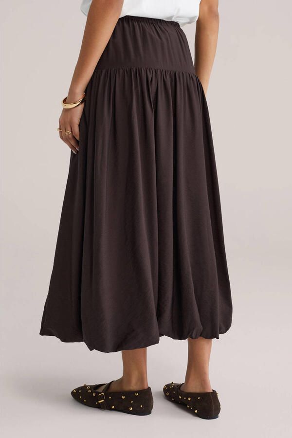 WE Fashion rok donkerbruin - Foto 3