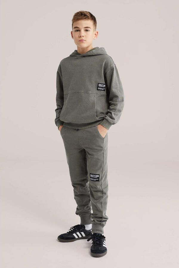 WE Fashion Salty Dog hoodie olijfgroen - Foto 2