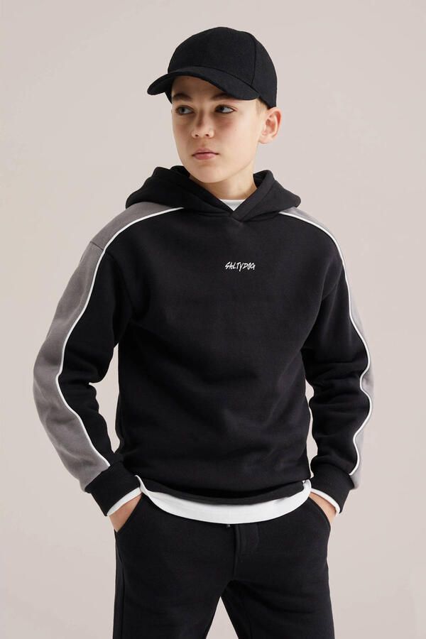WE Fashion Salty Dog hoodie zwart