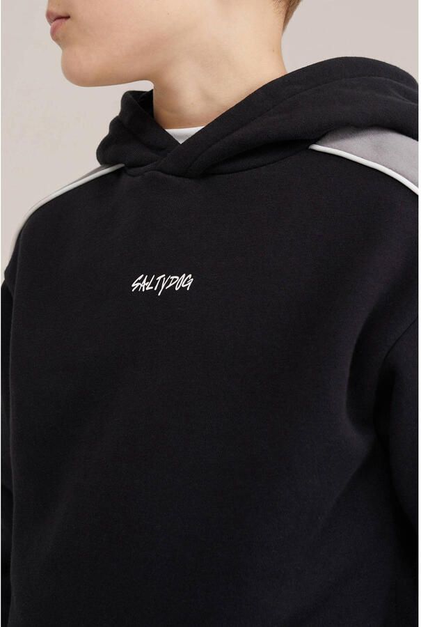 WE Fashion Salty Dog hoodie zwart - Foto 3