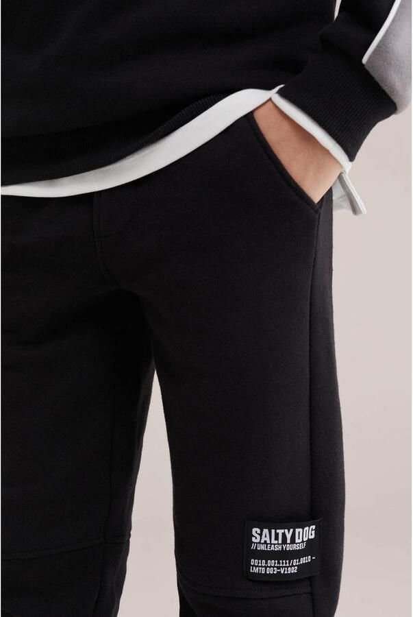 WE Fashion Salty Dog regular casual broek zwart - Foto 2