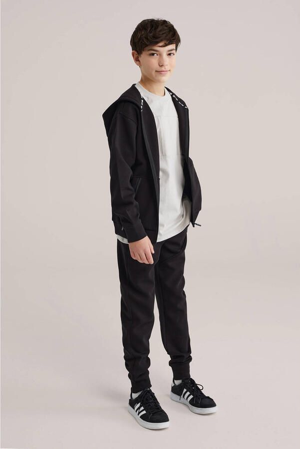 WE Fashion Salty Dog slim casual broek zwart - Foto 3