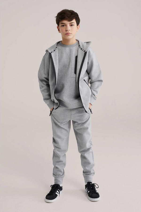 WE Fashion Salty Dog sweatvest grijs melange - Foto 2