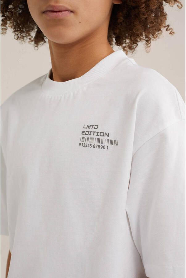WE Fashion Salty Dog T-shirt met backprint wit - Foto 2