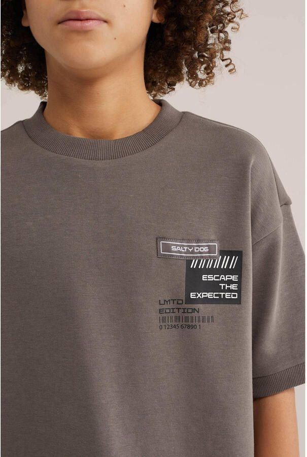 WE Fashion Salty Dog T-shirt taupe - Foto 2