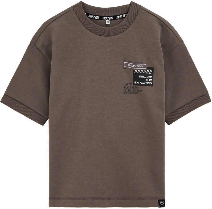 WE Fashion Salty Dog T-shirt taupe