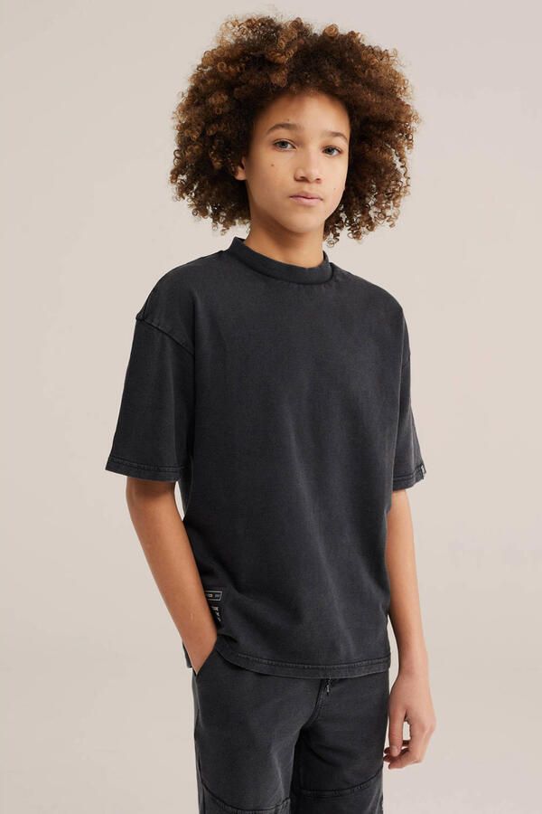 WE Fashion Salty Dog T-shirt zwart
