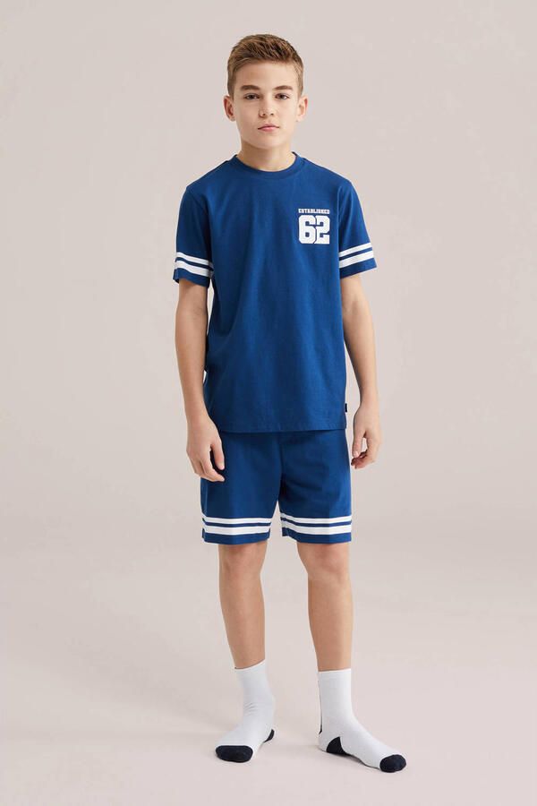WE Fashion shortama marineblauw - Foto 3