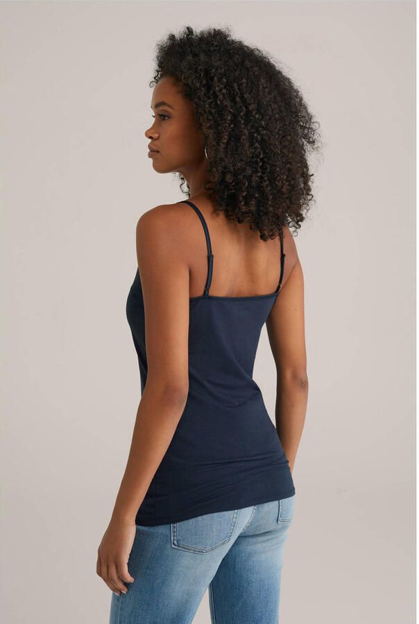WE Fashion singlet donkerblauw