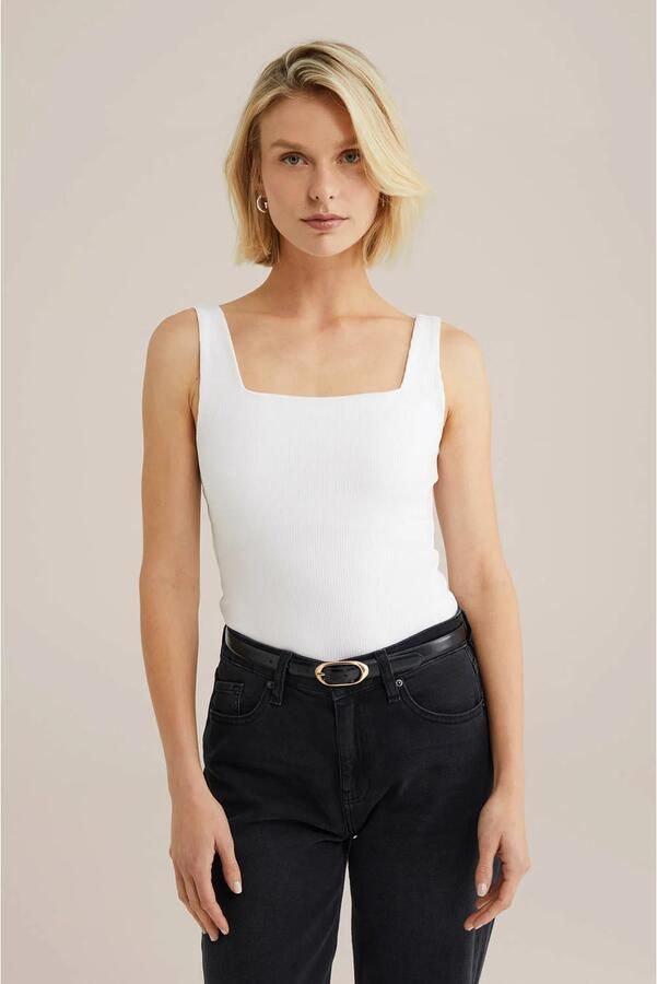 WE Fashion singlet wit - Foto 2