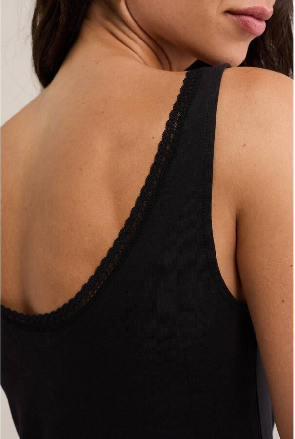 WE Fashion singlet zwart - Foto 2