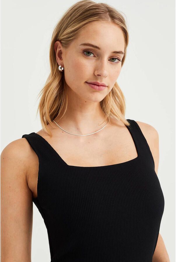 WE Fashion singlet zwart - Foto 2