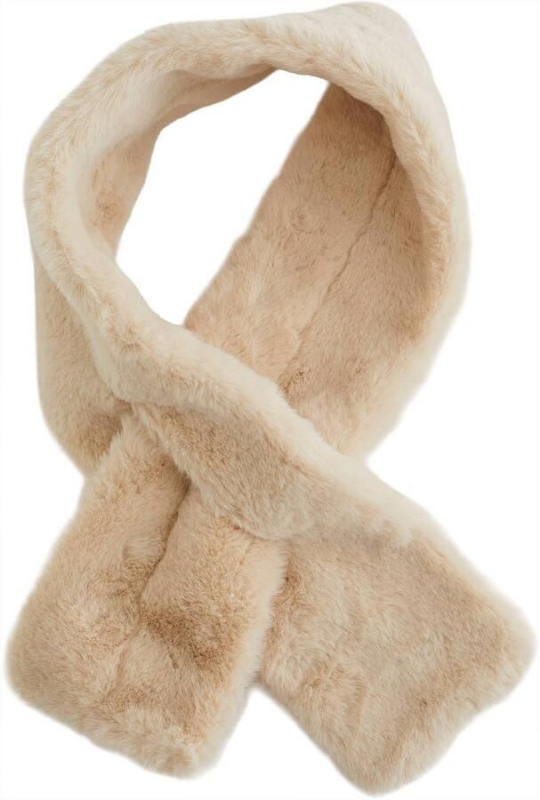 WE Fashion sjaal beige Meisjes Polyester Effen | Sjaal van