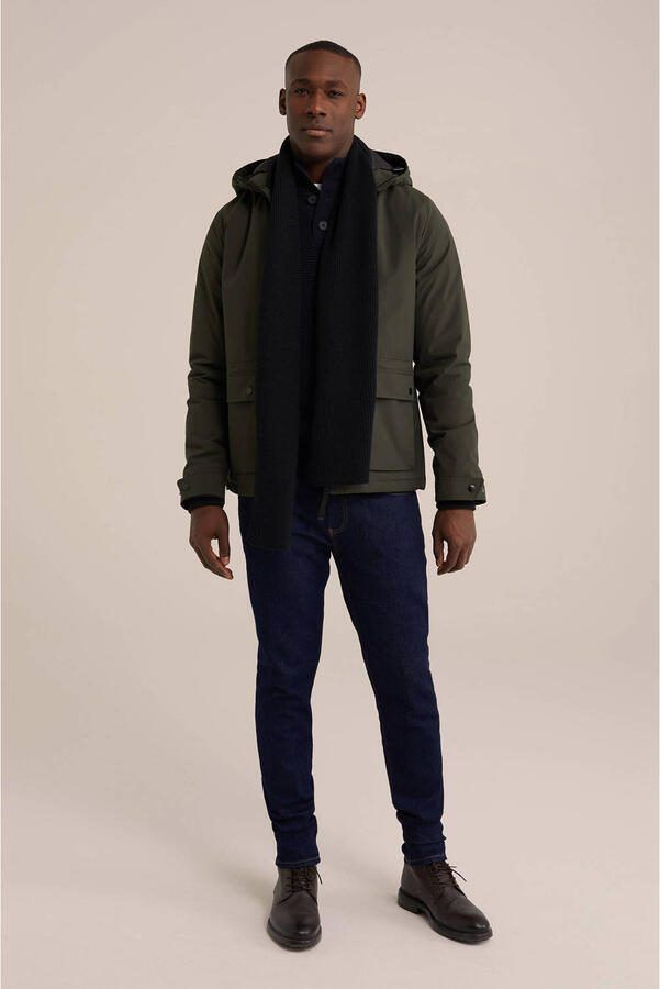 WE Fashion sjaal donkerblauw