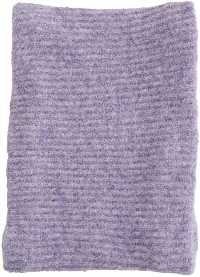 WE Fashion sjaal met wol lila Paars Meisjes Polyester Effen glitter