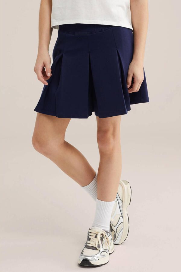WE Fashion skort donkerblauw