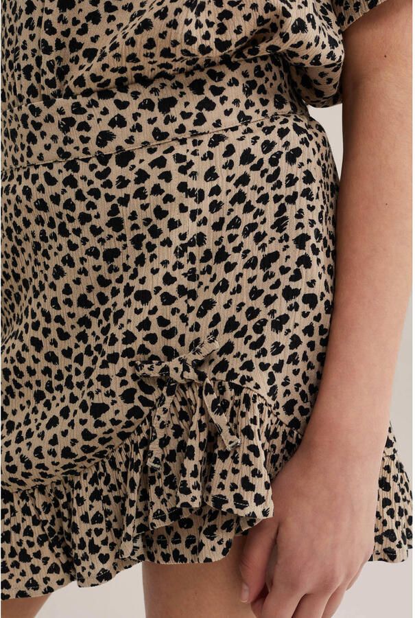 WE Fashion skort met panterprint bruin - Foto 2