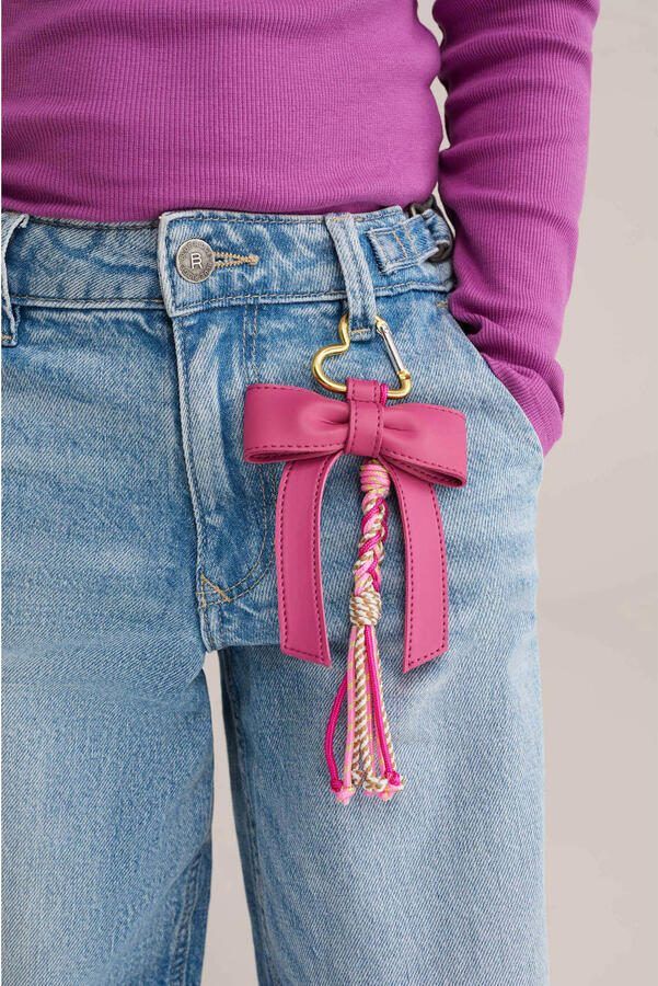 WE Fashion sleutelhanger met strik rood - Foto 3