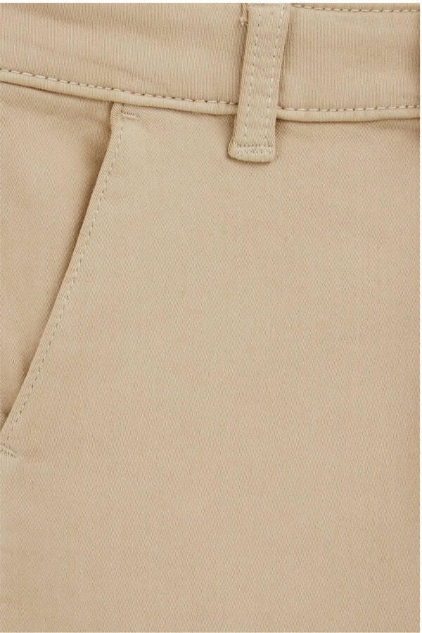 WE Fashion slim chino kaki