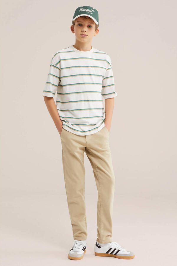 WE Fashion slim chino kaki - Foto 2