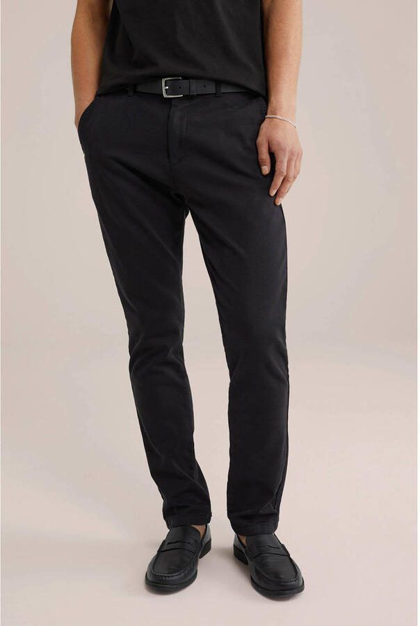 WE Fashion slim chino zwart - Foto 2