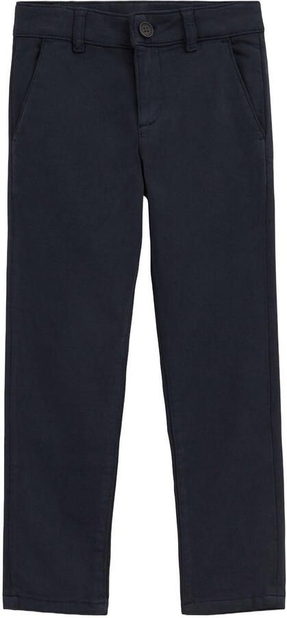 WE Fashion slim fit chino donkerblauw