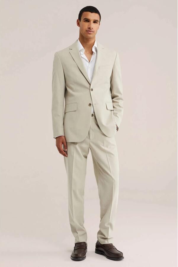 WE Fashion slim fit colbert beige - Foto 3