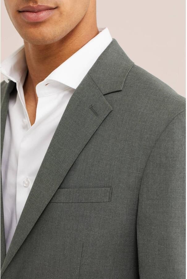 WE Fashion slim fit colbert donkergroen - Foto 3