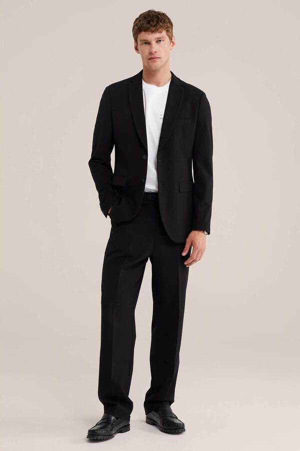 WE Fashion slim fit colbert zwart - Foto 2