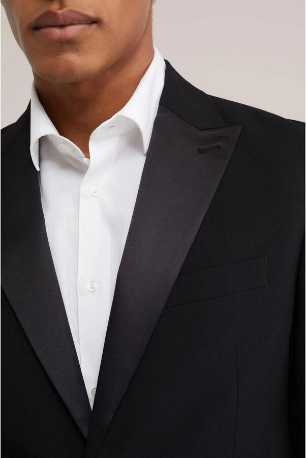 WE Fashion slim fit colbert zwart - Foto 2