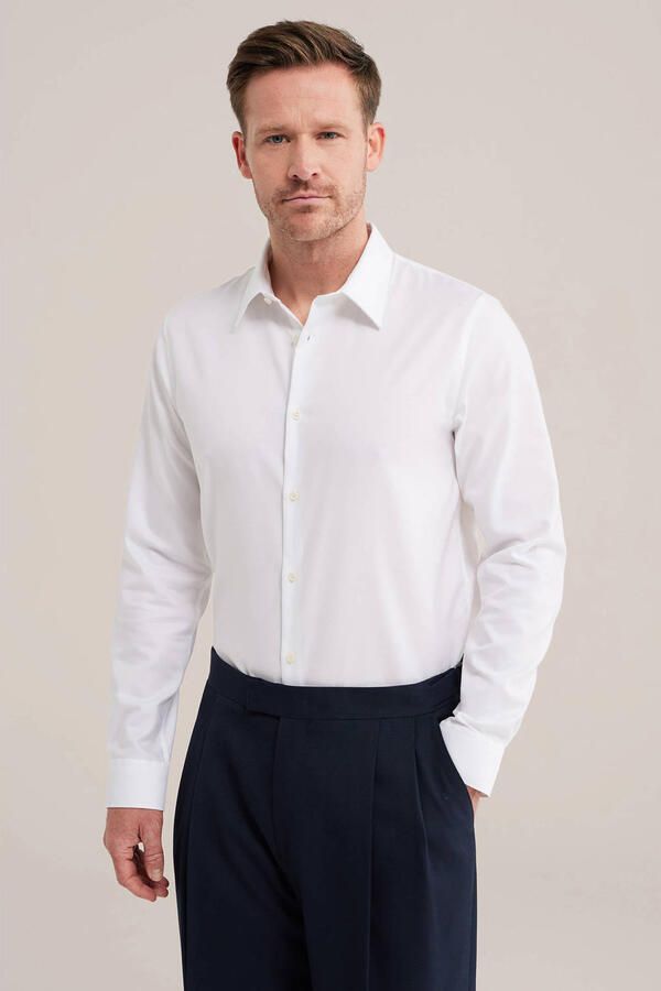 WE Fashion slim fit overhemd white uni - Foto 2