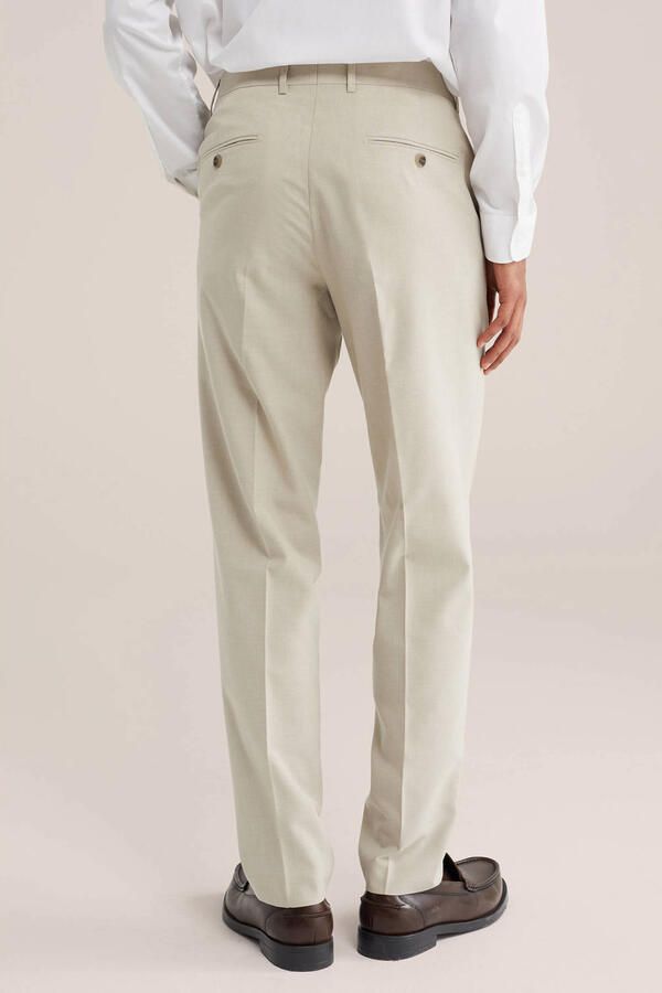 WE Fashion slim fit pantalon beige - Foto 2